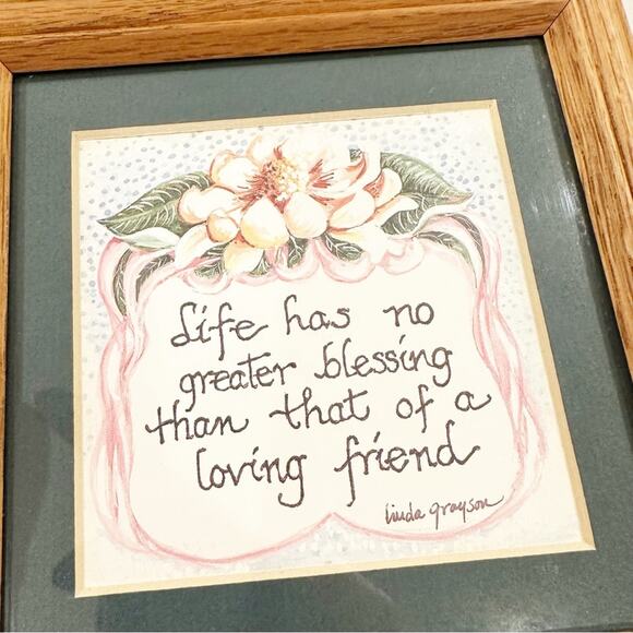 Vintage Grandma Feminine Floral Cottage Loving Friend Photo Wall Print Hanging - Picture 6 of 6
